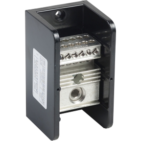 Schneider Electric Power Distribution Block; 380A; 600VAC; 1-Pole; Box Terminals; 1/2 Line/Load Terminal Openings; Panel Mount